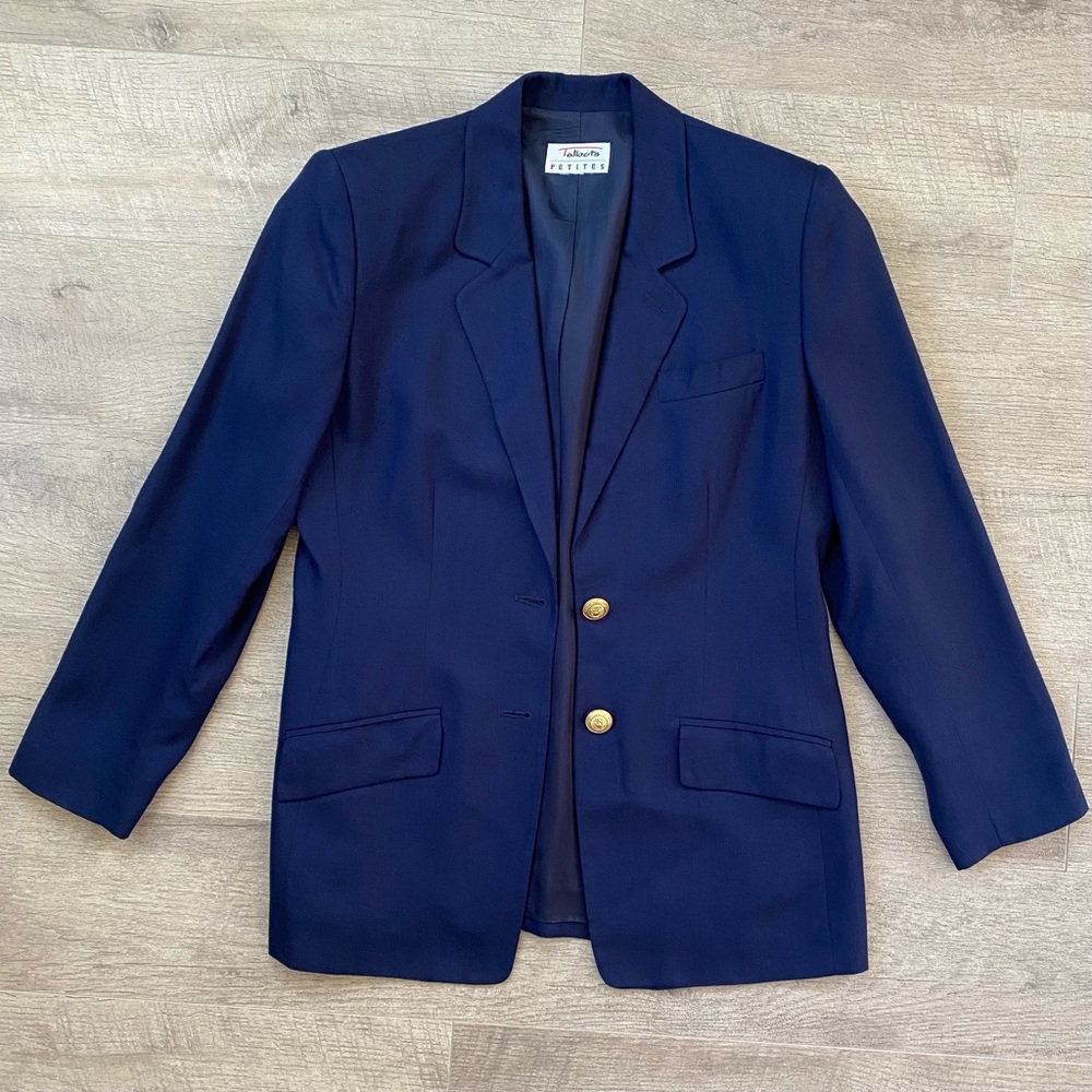 Vintage TALBOTS Navy Blue Blaze